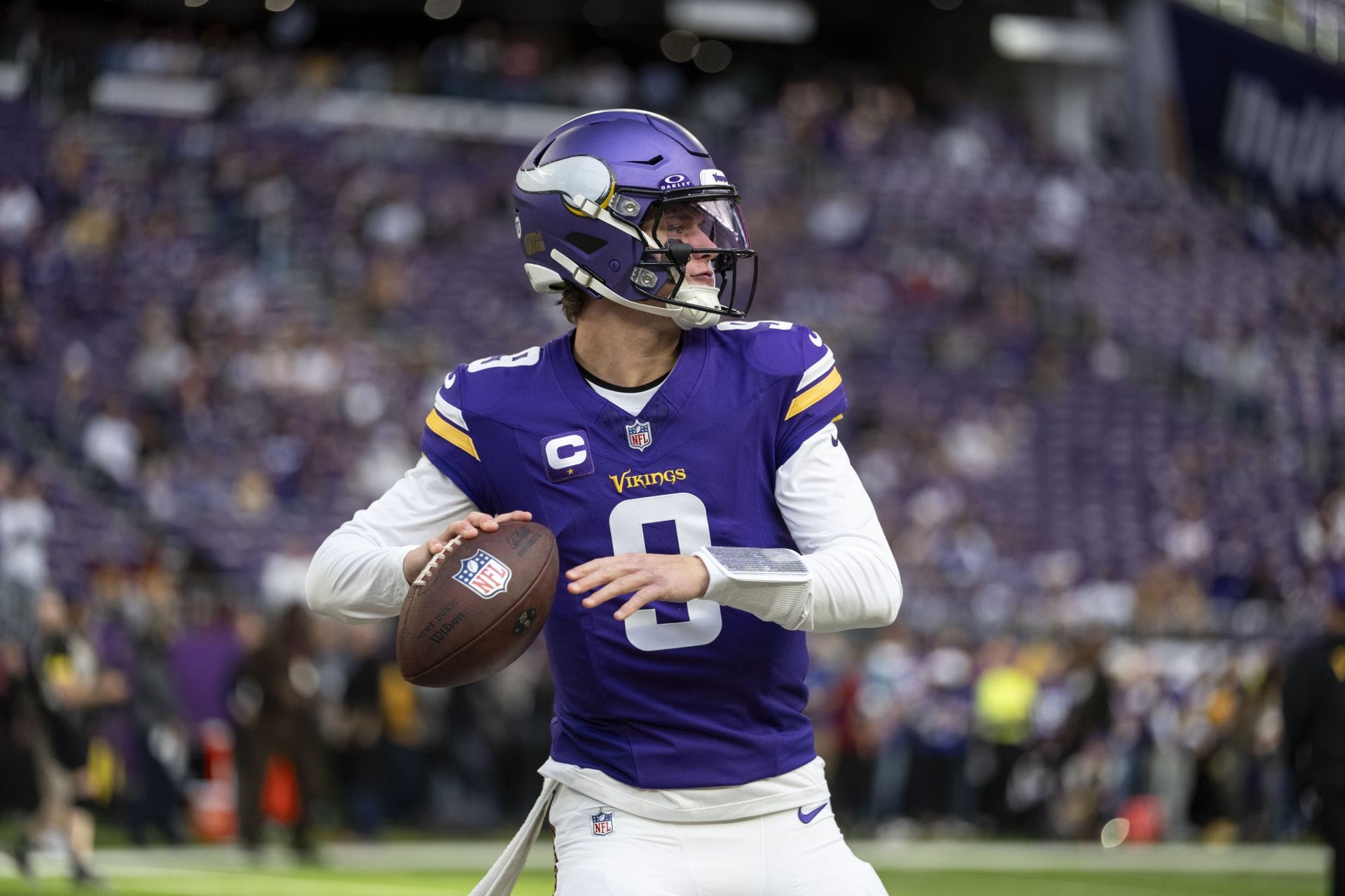 JJ McCarthy vo Washingtone proti Minnesote - NFL 2025 - Zdroj: Getty