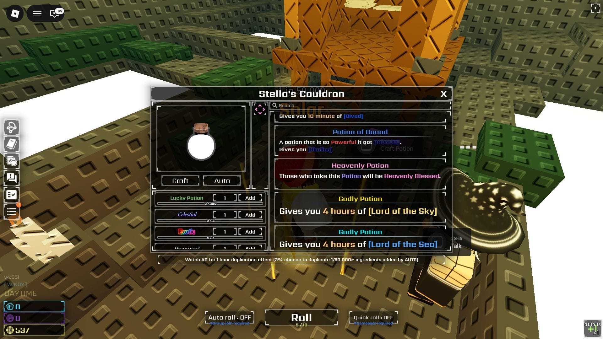 Sol’s RNG Heavenly Potion guide