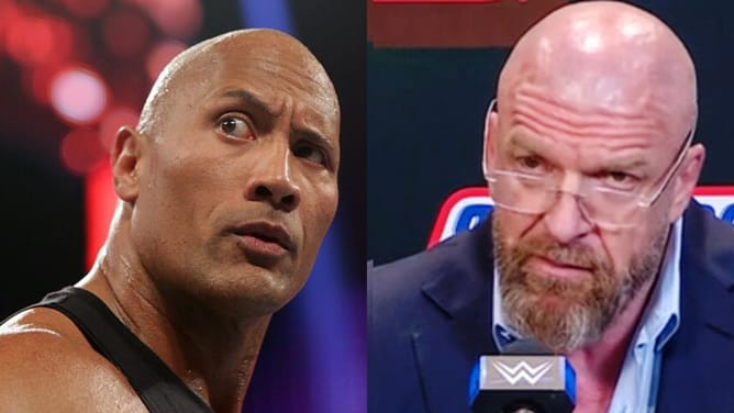 Triple H Sends A Message To The Rock Publicly During RAW