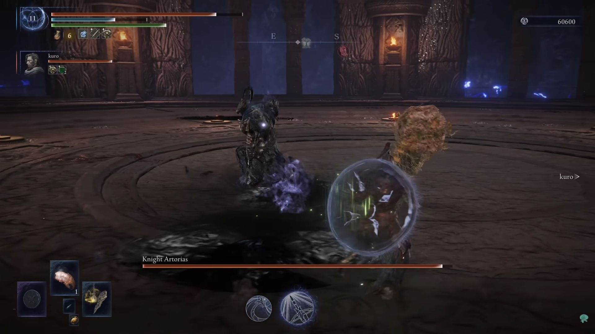A crouch means a dash is imminent (Image via FromSoftware || YouTube/ExoGhost)