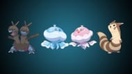 Zweilous, Jellicent, and Furret (Image via TPC)