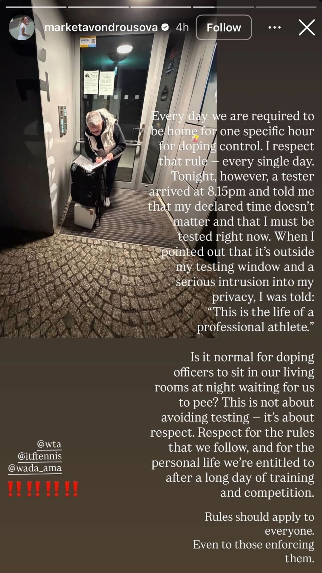 Via @marketavondrousova on Instagram