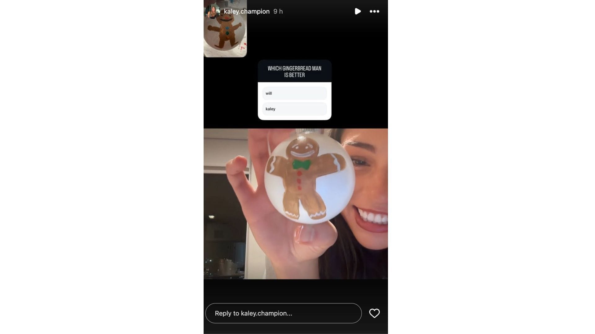 Kaley Champion gave a look at her completed project.  (Credit: @kaley.champion)