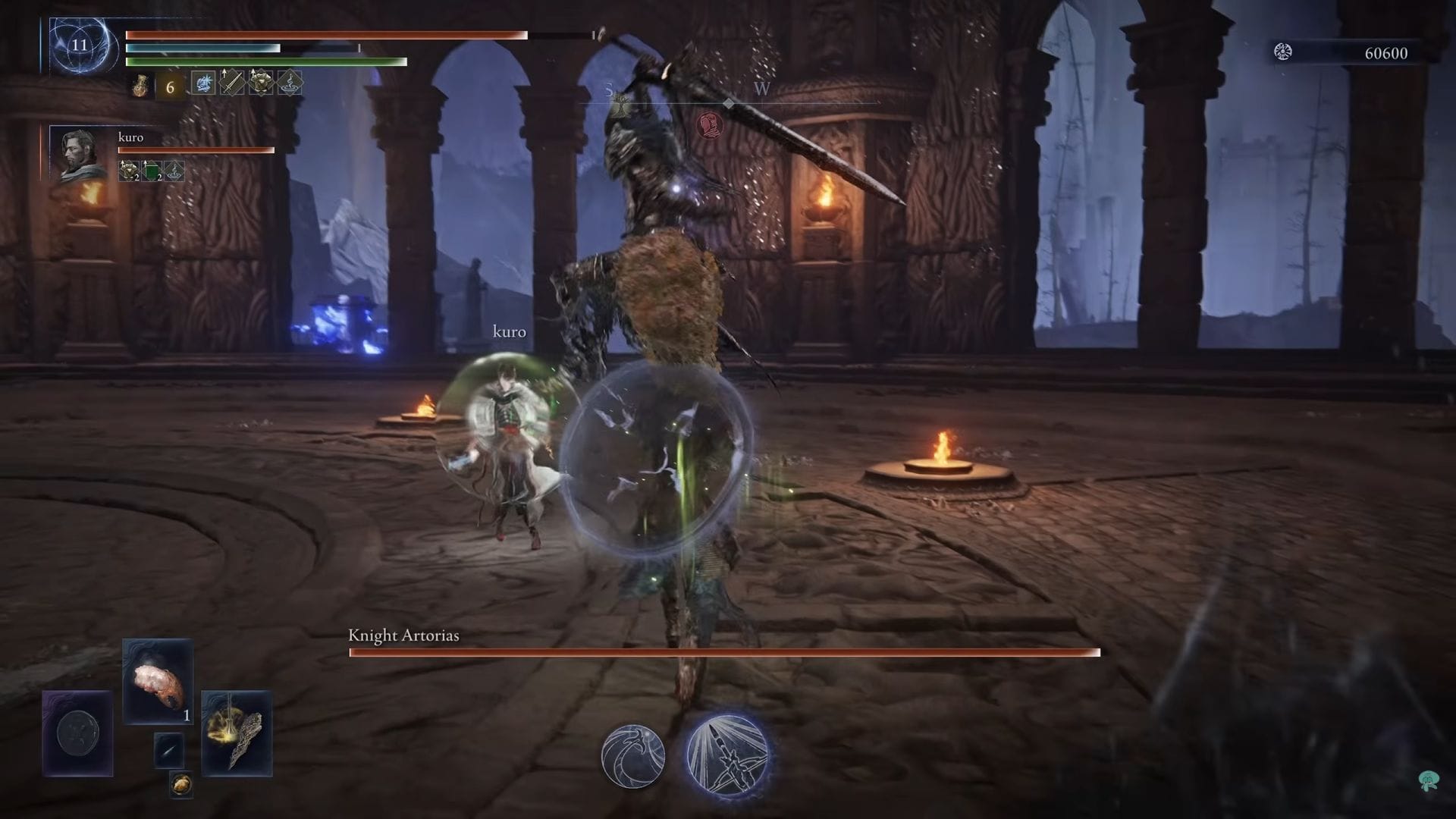 Dodge right before the slam (Image via FromSoftware || YouTube/ExoGhost)