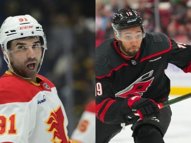 WATCH: Nazem Kadri and K’Andre Miller exchange knuckles in heated confrontation near bench