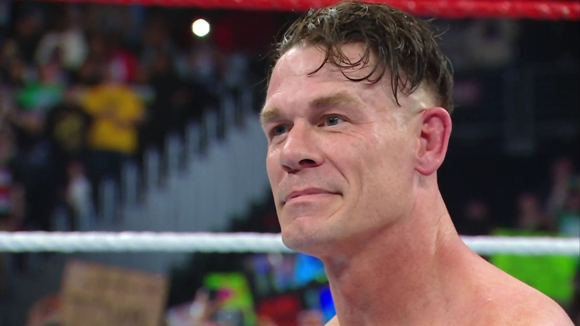 John Cena breaks character mid-match; WWE Universe serenade legend with iconic chant