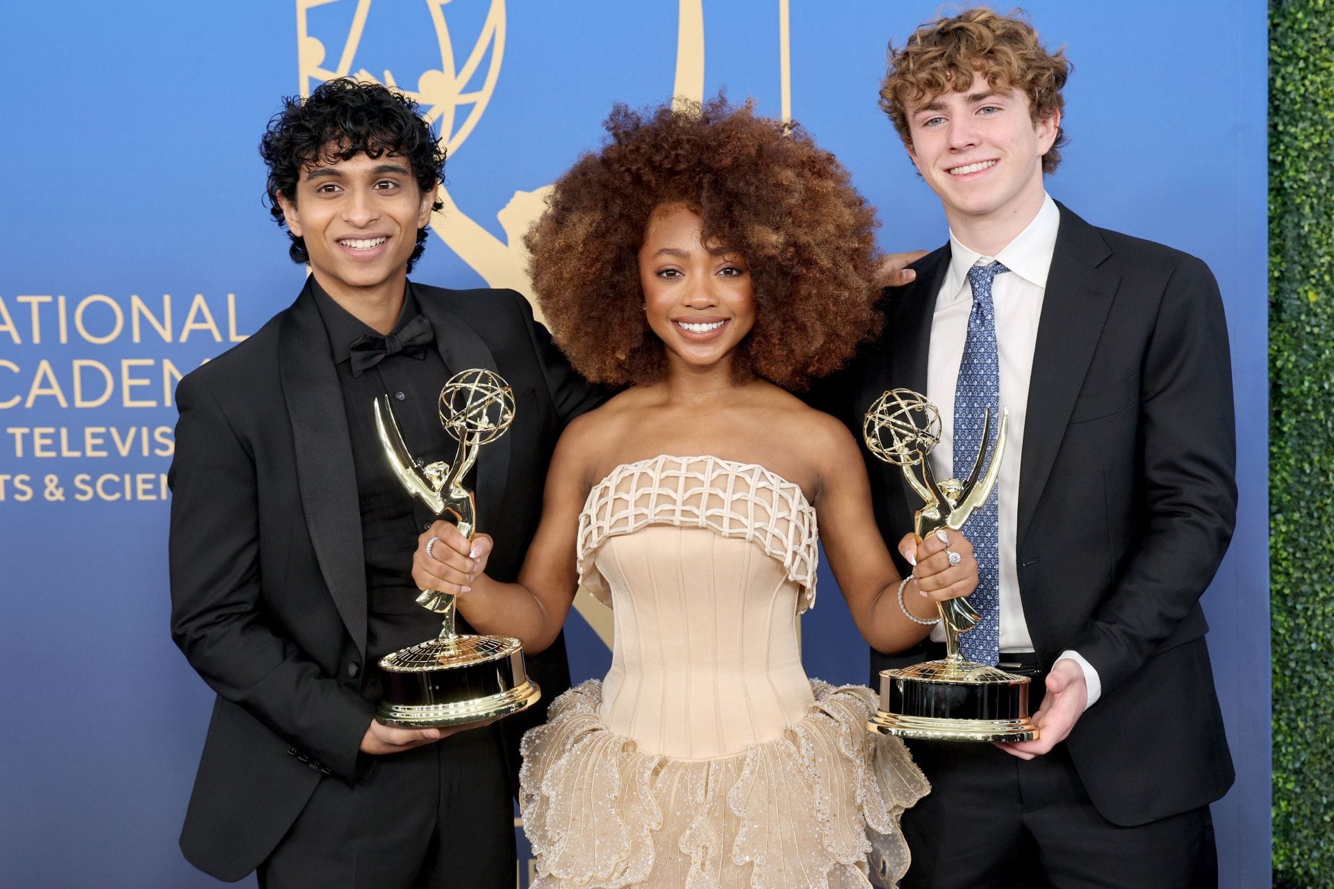 Aryan Simhadri, Leah Sava Jeffries, and Walker Scobell at the 3rd Annual Children&#039;s And Family Emmy Awards (Image via Getty)