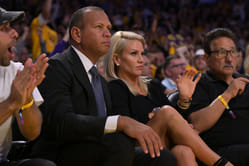 Alex Rodriguez's girlfriend Jaclyn Cordeiro amps up the style in chic pencil skirt and pointy stelatoes for cozy date night with Yankees icon