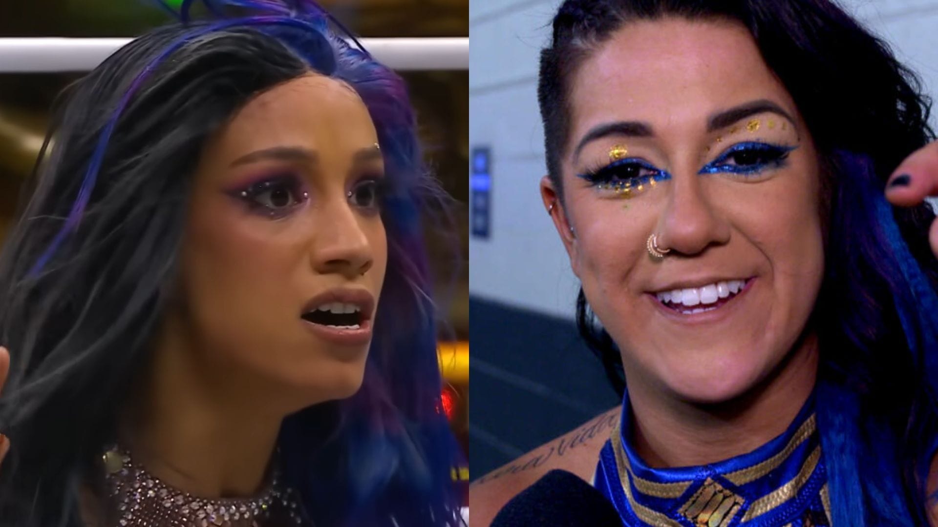 Mercedes Mone (left) / Bayley (right) [Image Credits: AEW on YouTube, WWE