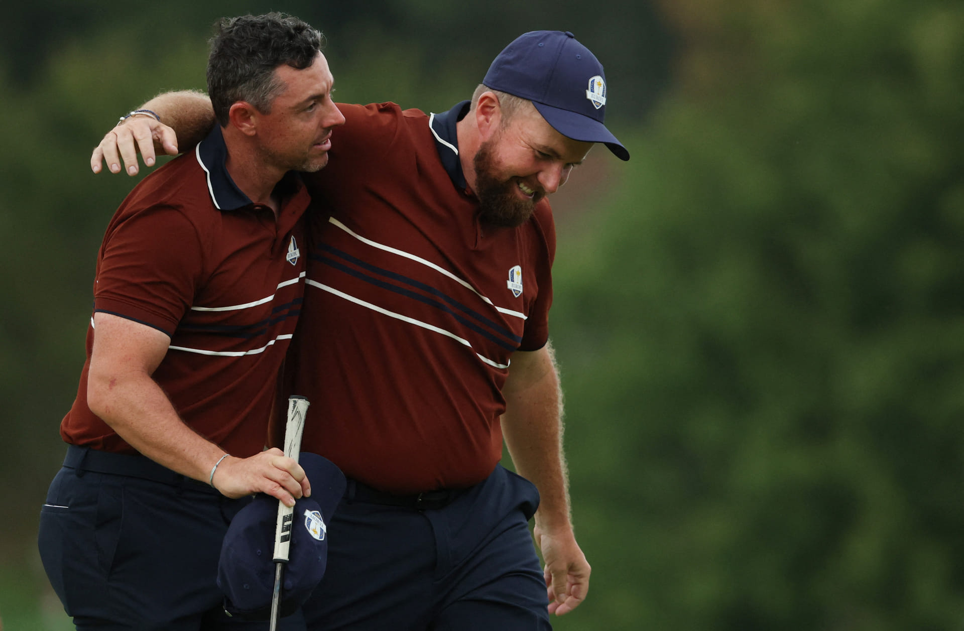 Shane Lowry and Rory McIlroy at the Ryder Cup - Second Day - Source: Imagn