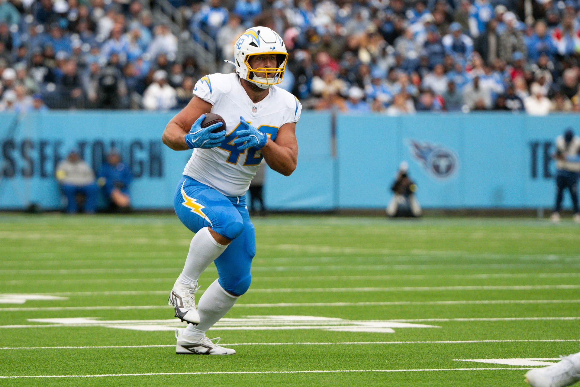 NFL: Los Angeles Chargers TE Tucker Fisk - Source: Imagn