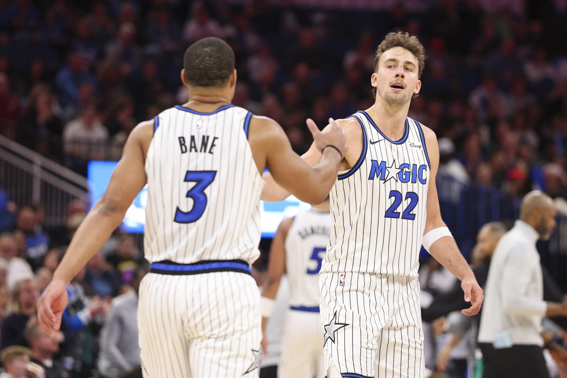 Desmond Bane and Franz Wagner of the Orlando Magic. (Photo: IMAGN)