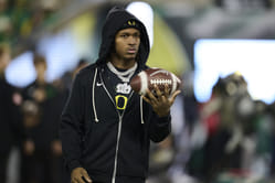 Dakorien Moore drops 1-word reaction as Oregon star WR gets named On3’s True Freshman All-American