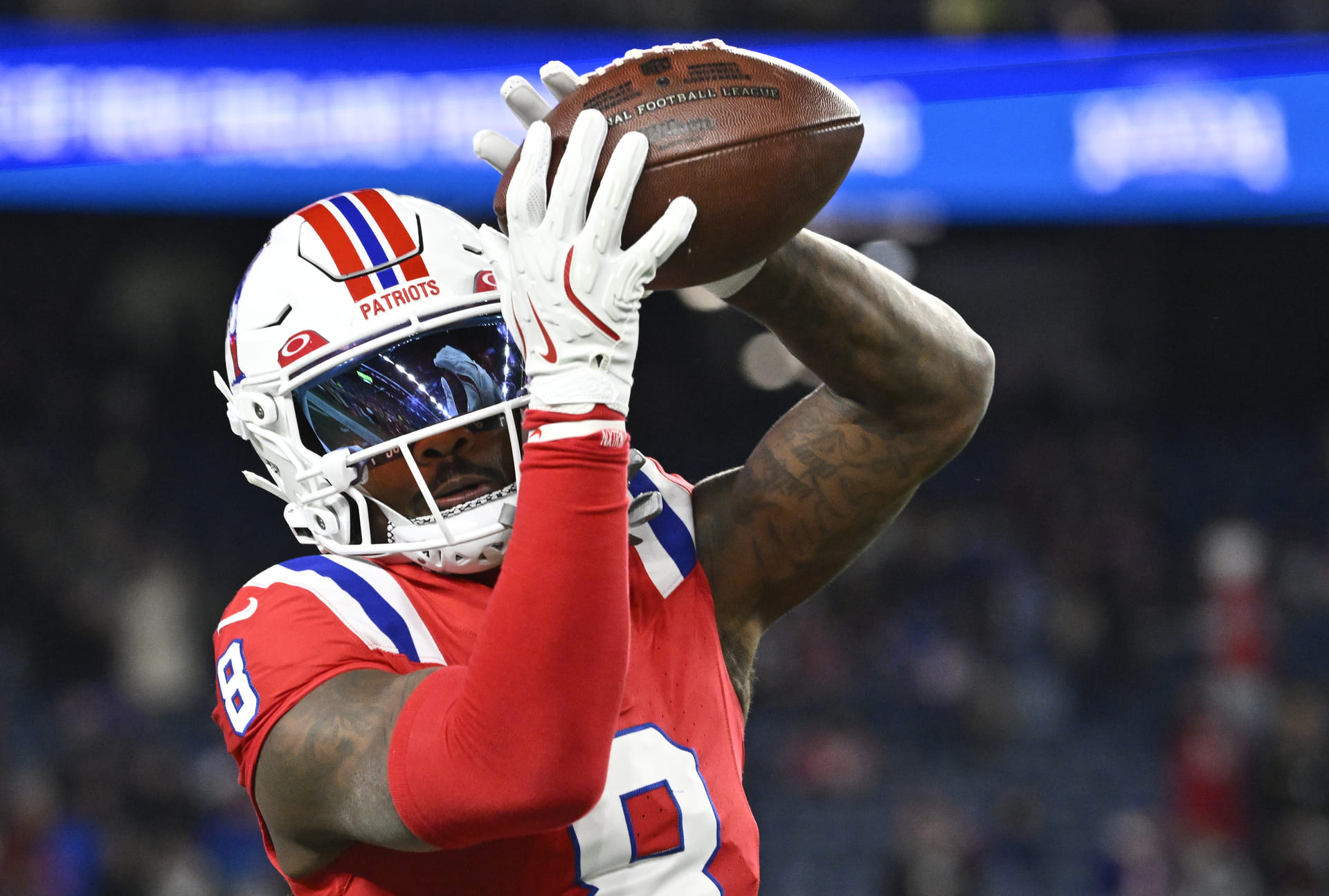 NFL: New England Patriots WR Stefon Diggs - Zdroj: Imagn