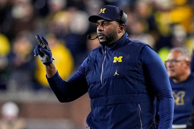 Former Michigan HC Sherrone Moore - Source: Imagn