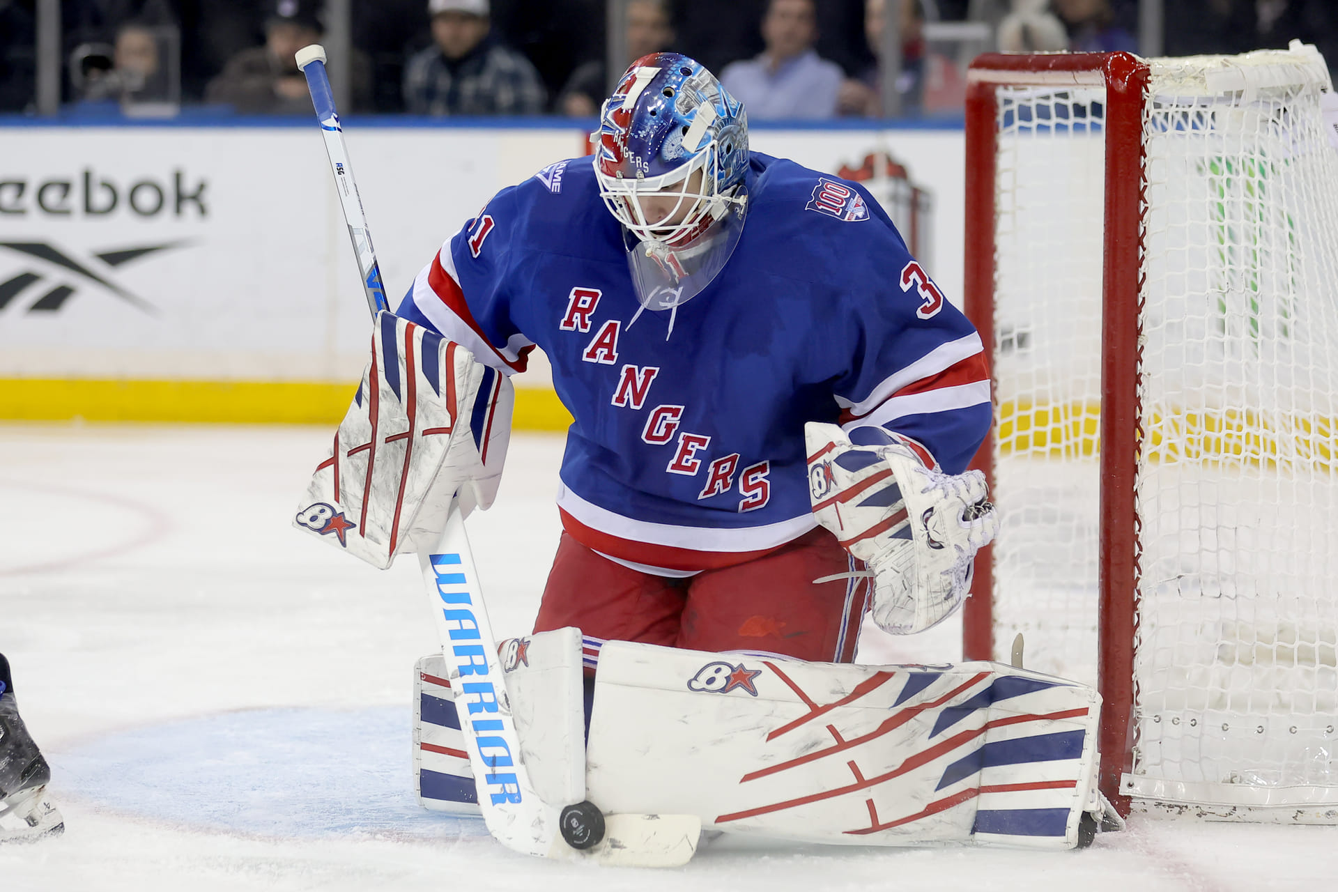 "Incoming trade request": Rangers fans react as Igor Shesterkin obliterates hockey stick in anger after 14th home loss