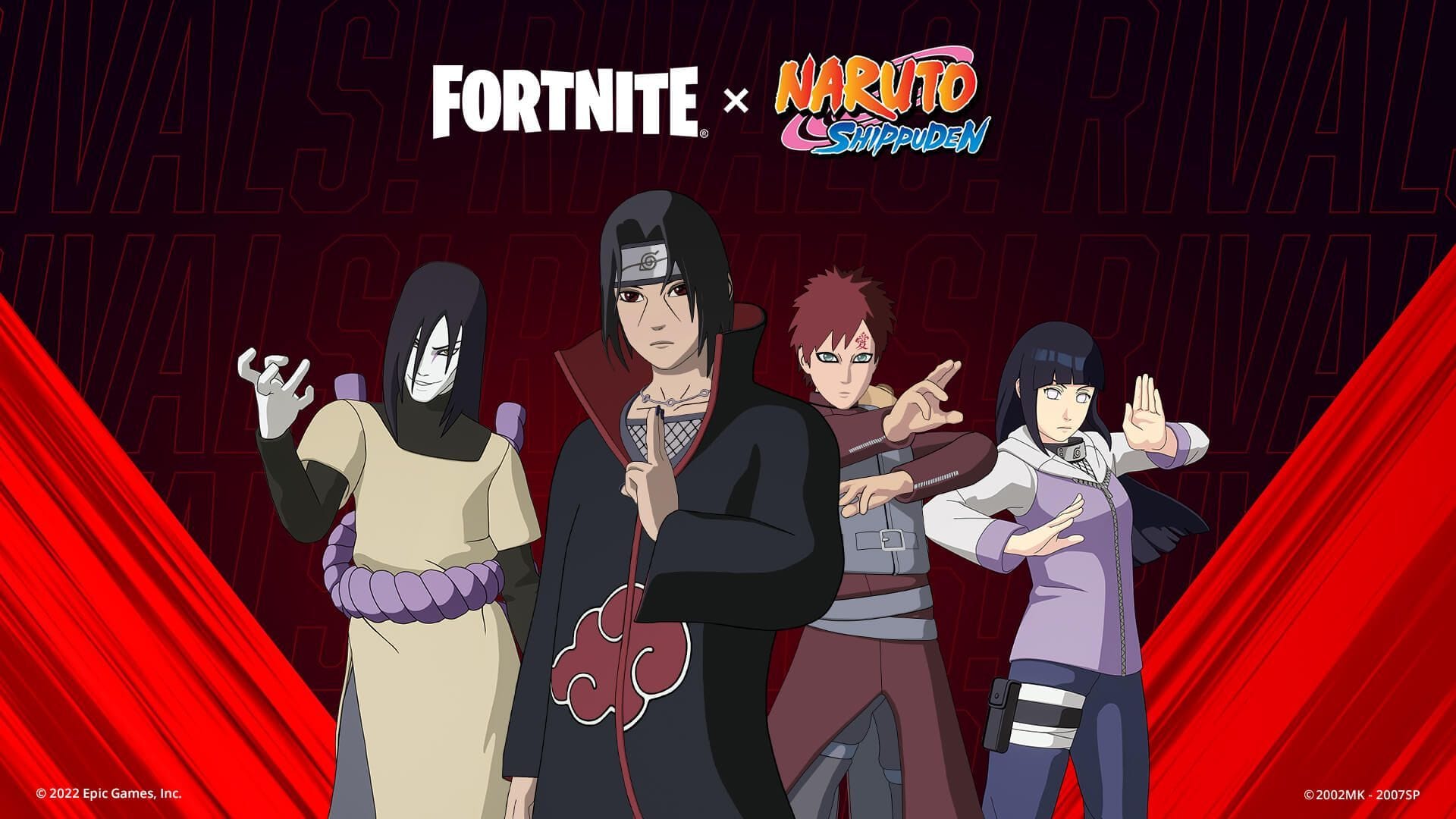 Gaara and Hinata Hyuga (Image via Epic Games)