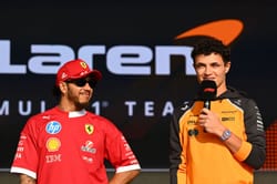 Watch: Lewis Hamilton congratulates Lando Norris as the McLaren driver wins the 2025 F1 championship