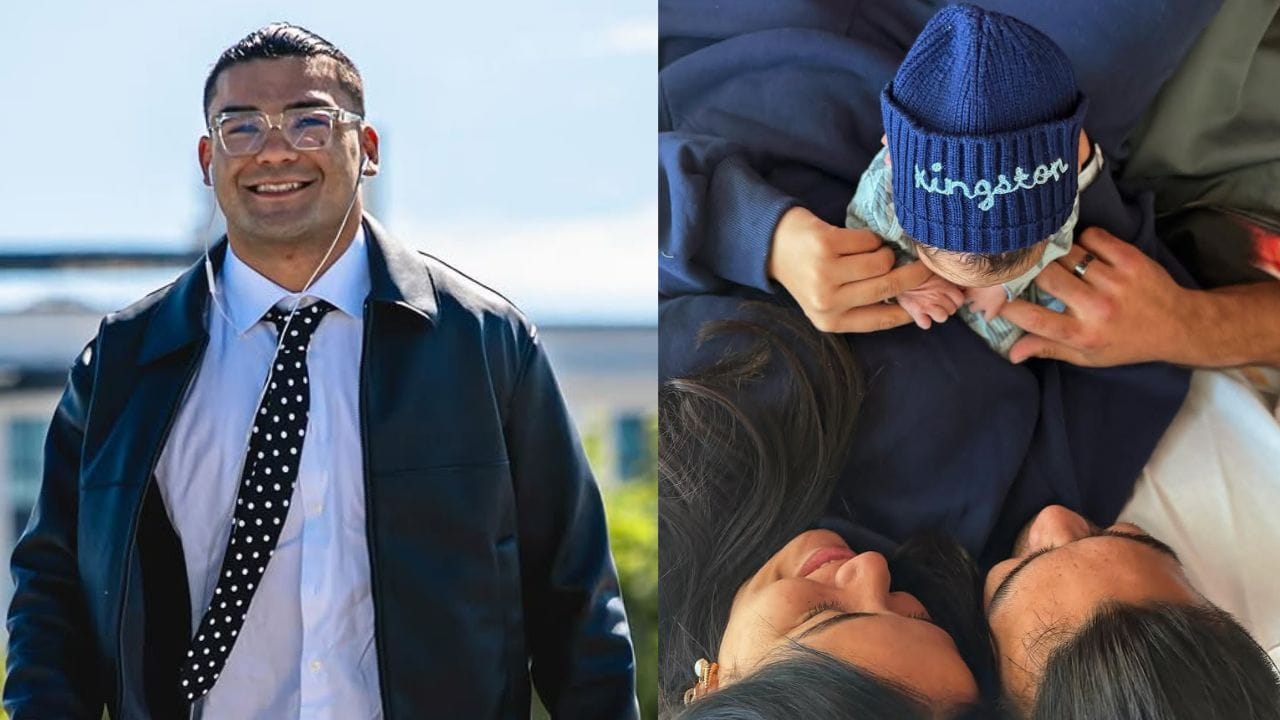 Puka Nacua protects his baby from evil eye 32 days after welcoming child with ex-GF Hallie Aiono