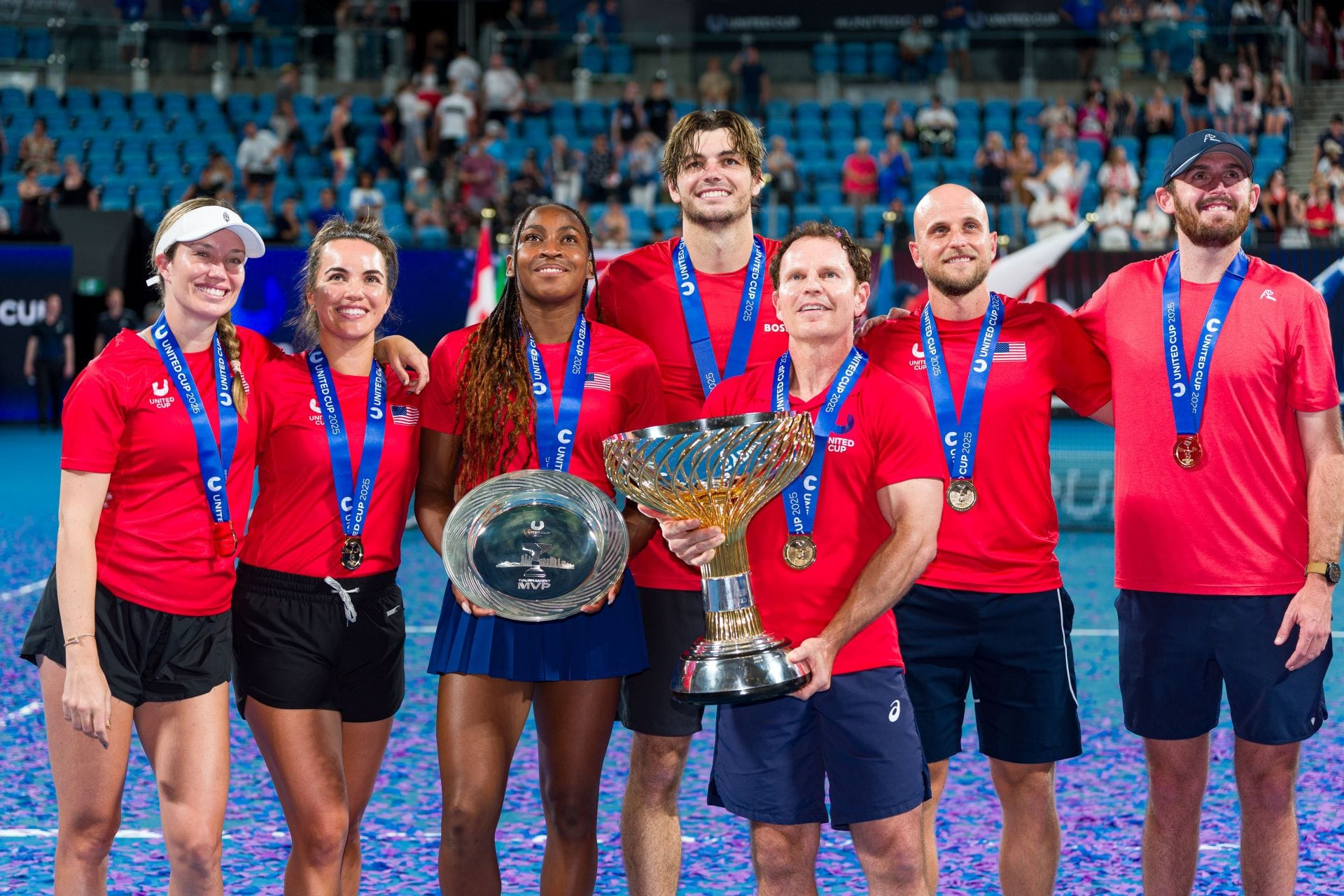 Team USA at the United Cup 2025. (Photo: Getty)