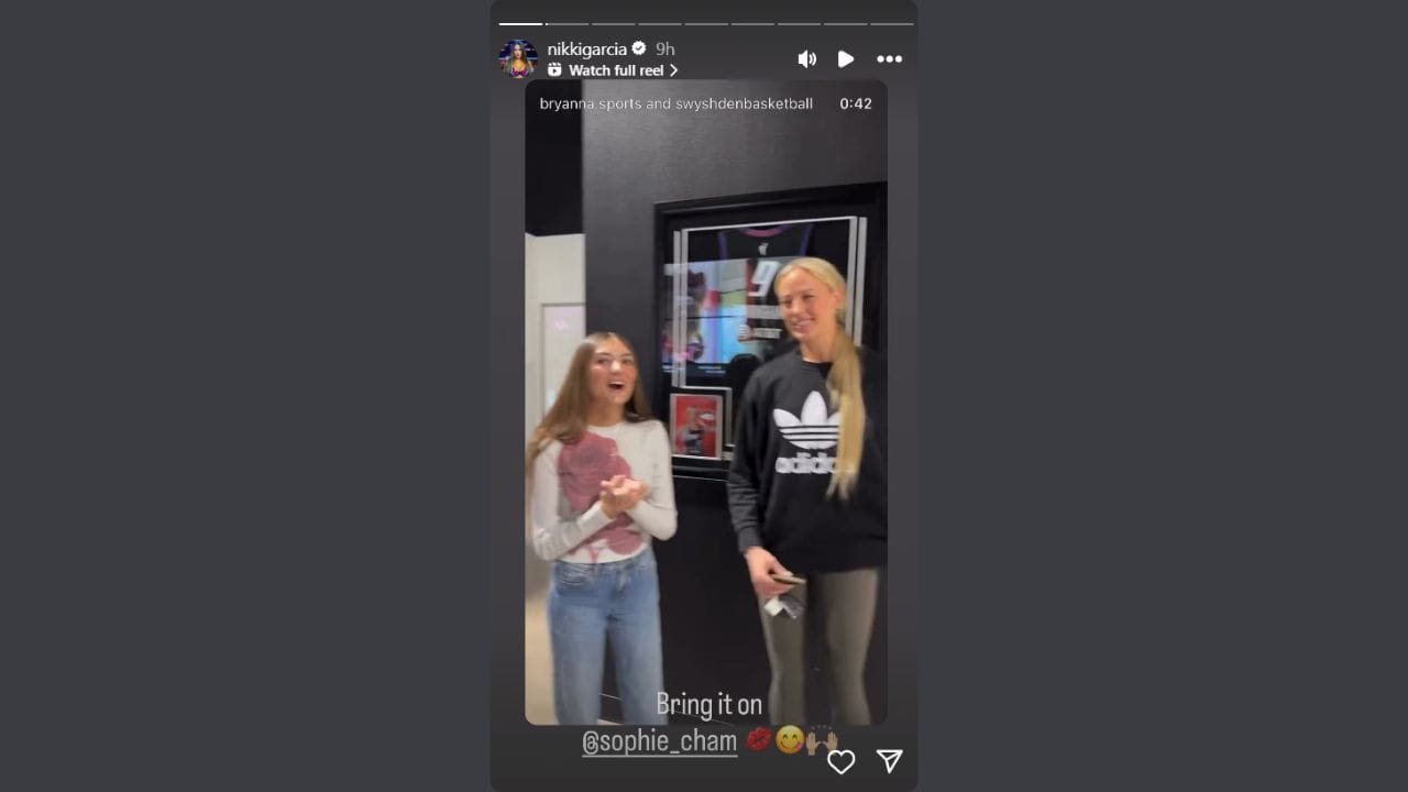 Nikki Bella shares Cunningham's interview on her IG story. (Credits: @nikkigarcia/IG)