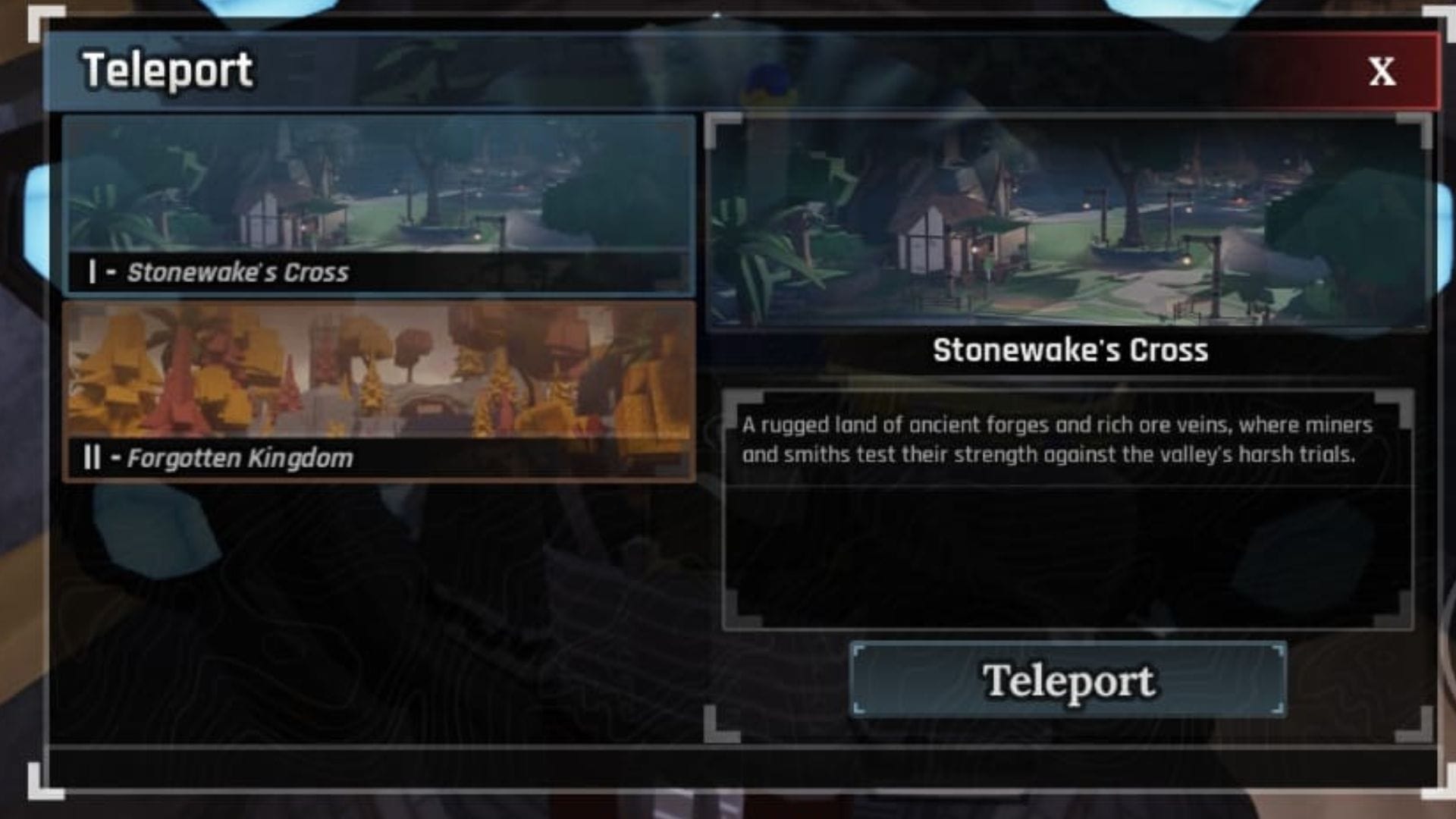 Quay trở lại Stonewake's Cross (Hình ảnh qua Roblox)