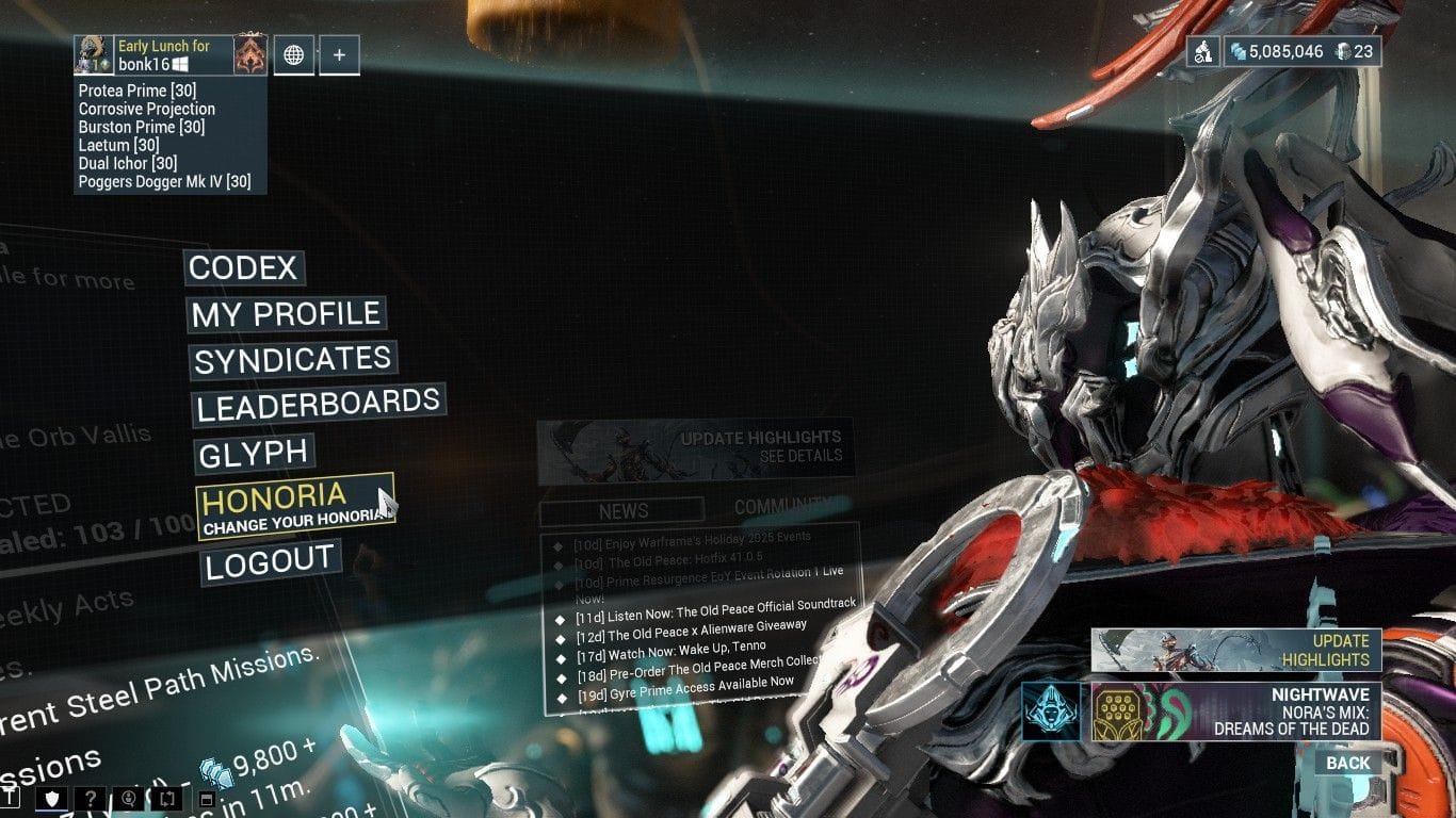 Honoria je možné kedykoľvek zmeniť (obrázok cez Digital Extremes)