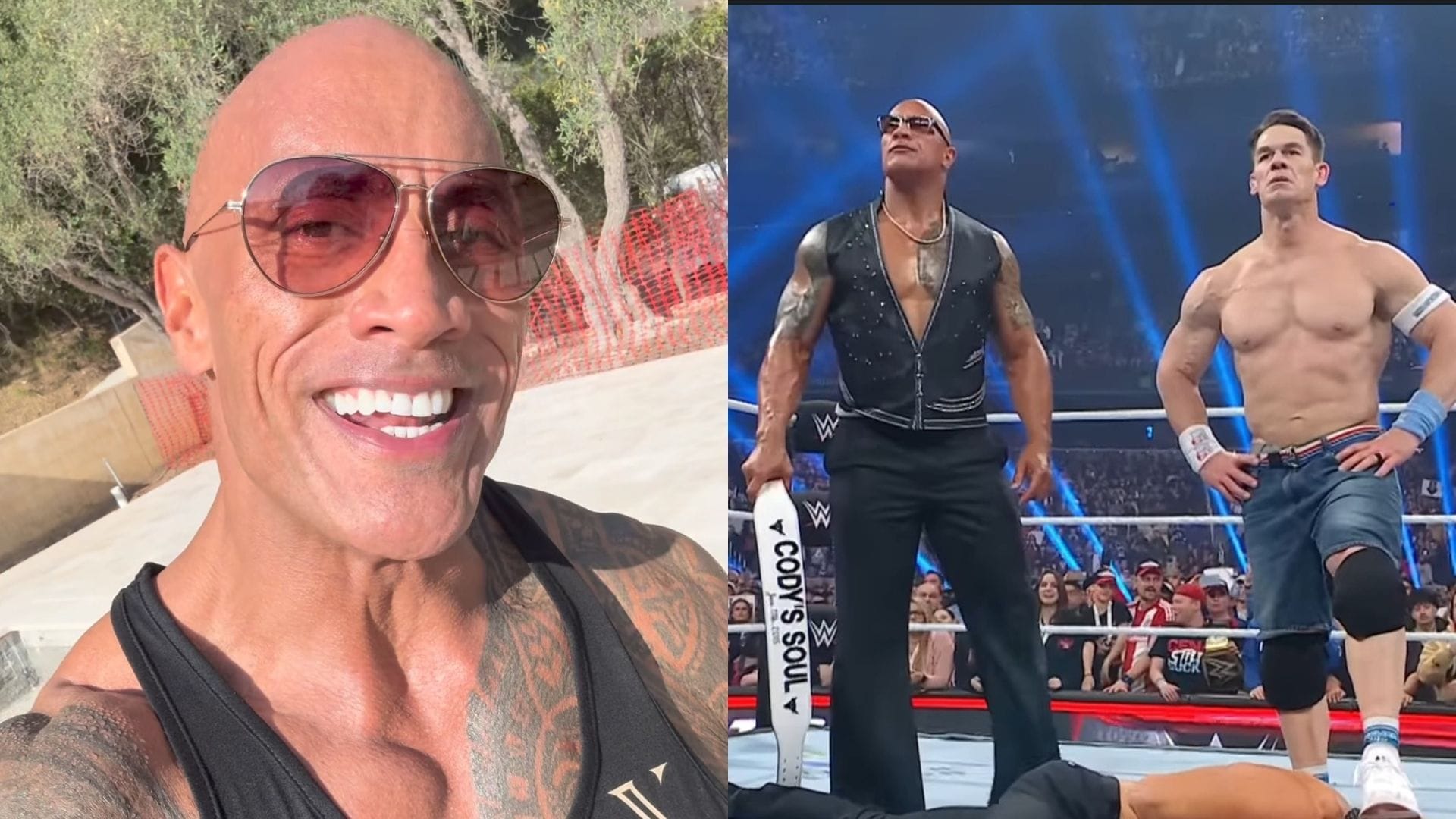 The Rock and John Cena (Image via The Rock