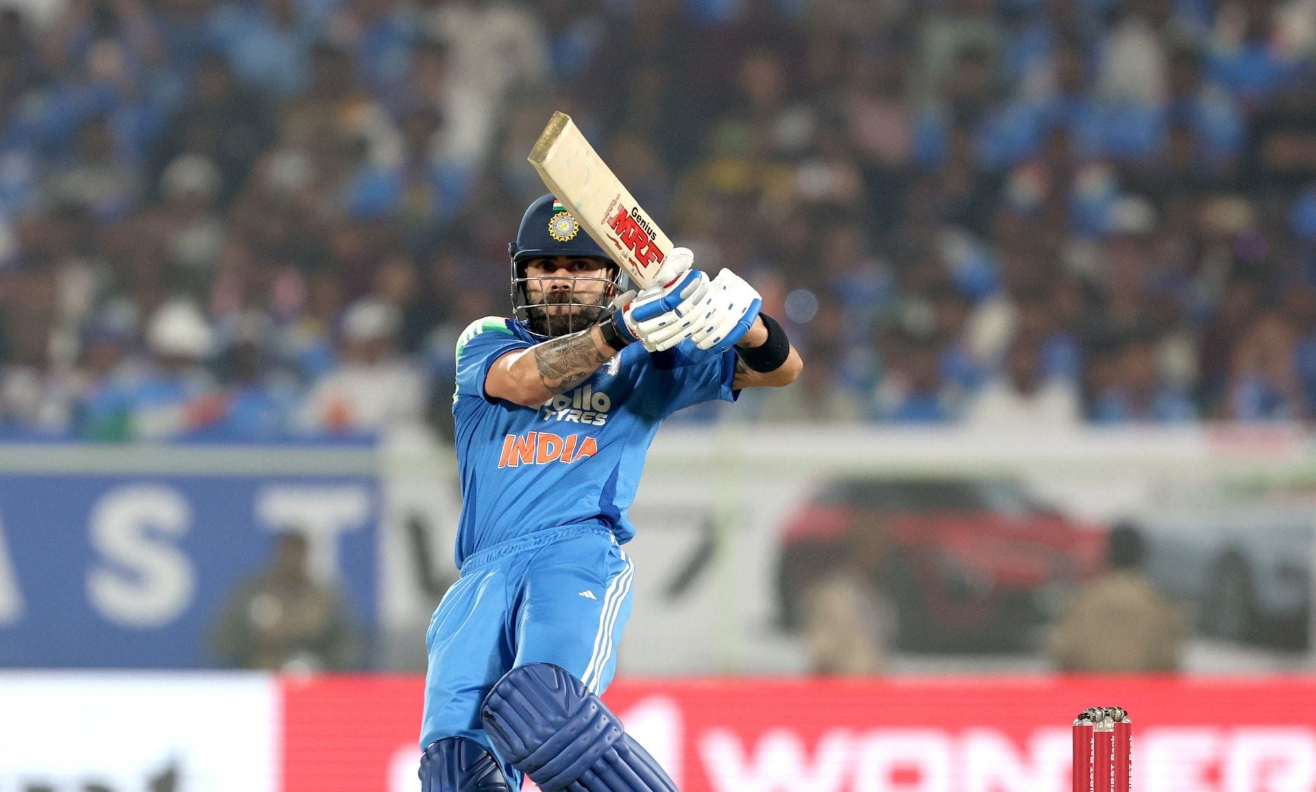 Virat Kohli đã đánh xuất sắc trong suốt loạt trận. (Tín dụng: BCCI X)
