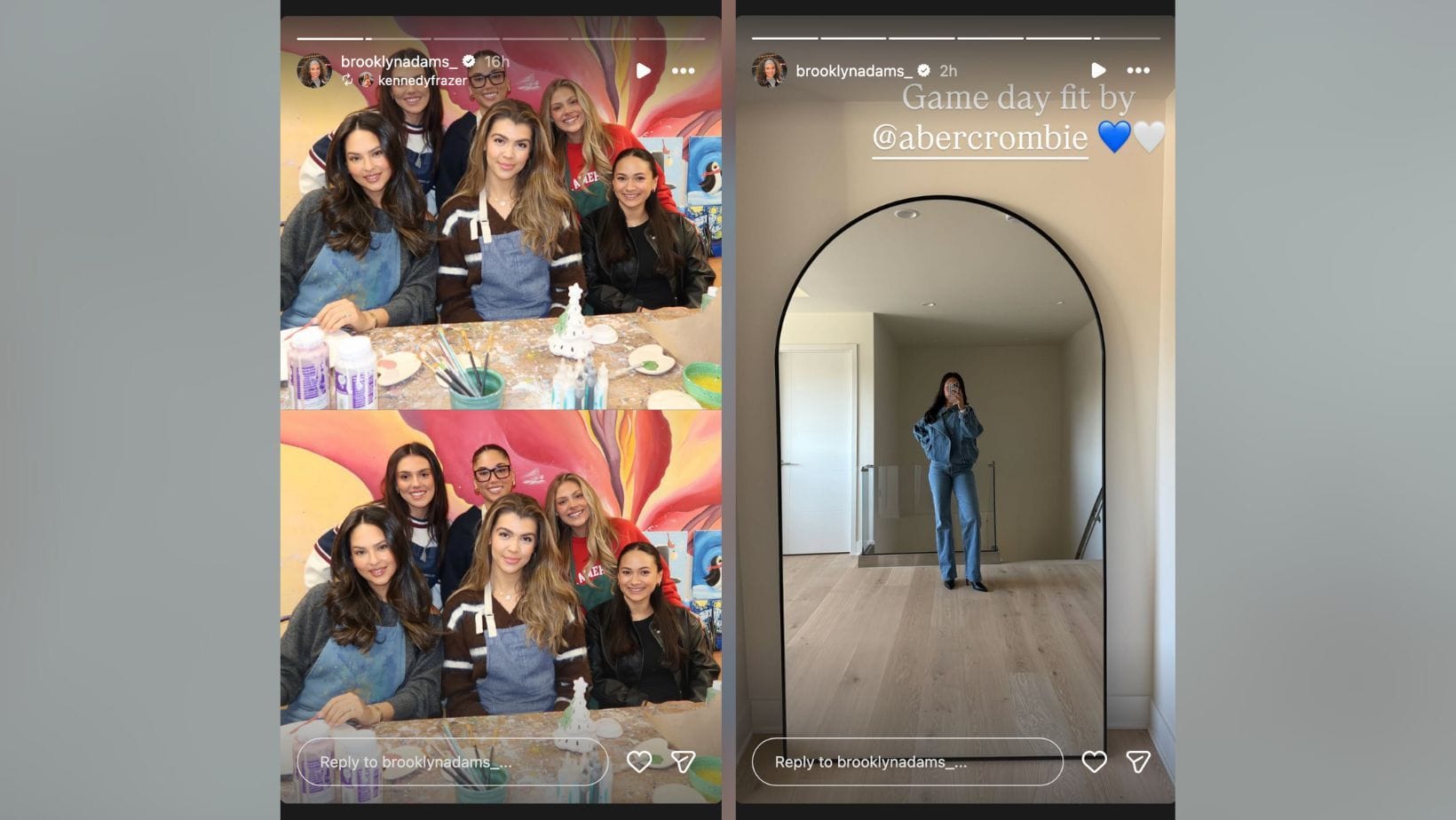 GF Brooklyn z Amon-Ra St. Brown predvádza zápas Lions vs Steelers vhodný na zápas (Image Credit: instagram/brooklynadams_)