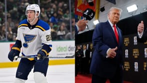 "True honor to be a part of this": Ryan Suter speaks to President Donald Trump, as 1980 U.S. Olympics team visit The White House