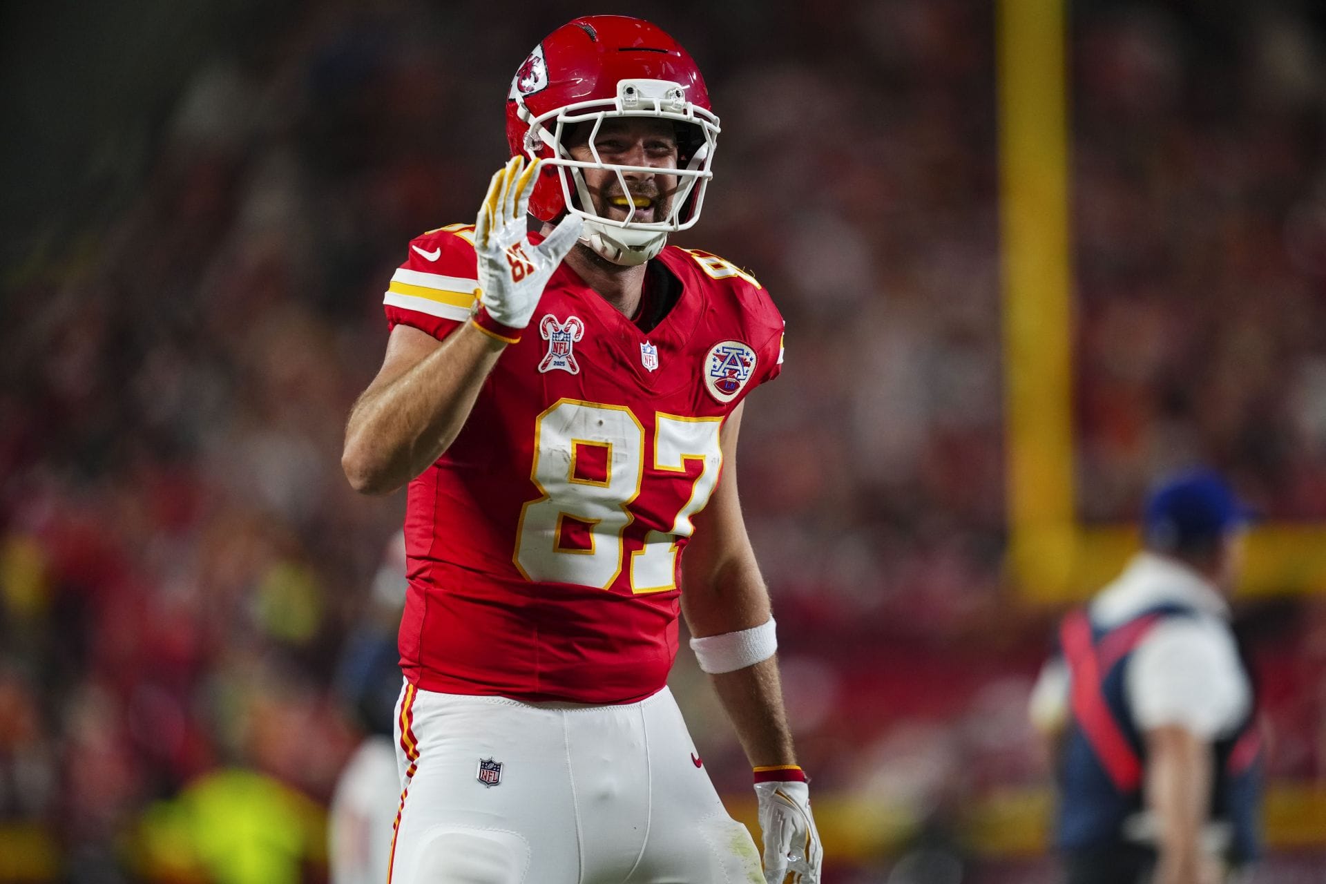 Travis Kelce during the Denver Broncos game against the Kansas City Chiefs - Source: Getty
