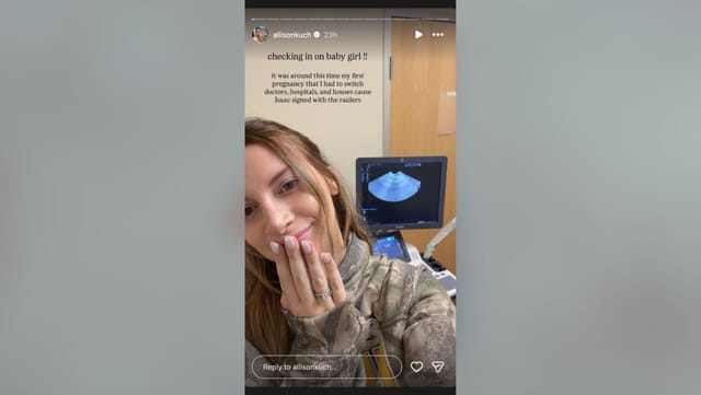 Allison Kuch reveals how Isaac Rochell's signing with Raiders got her in trouble during 1st pregnancy (Image Credit: Kuch/IG)