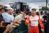Will Power greets fans at the IndyCar Snap-On Milwaukee Mile 250 - Source: Getty