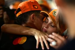 “My little world champion”: Margarida Corceiro shares a picture with Lando Norris one day after the driver sealed the championship