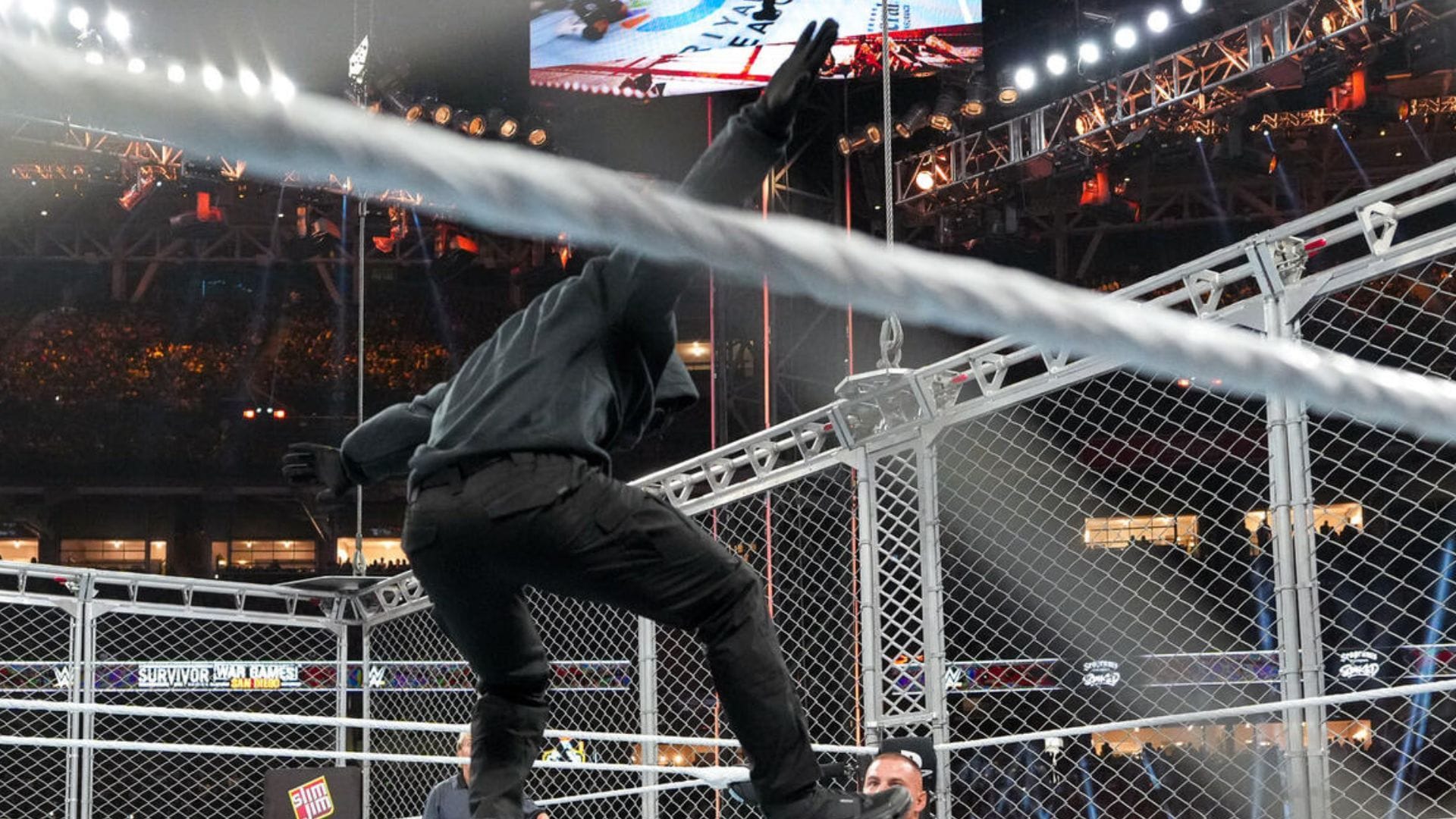 Masked man at WWE Survivor Series 2025! [Image credit: WWE.com]
