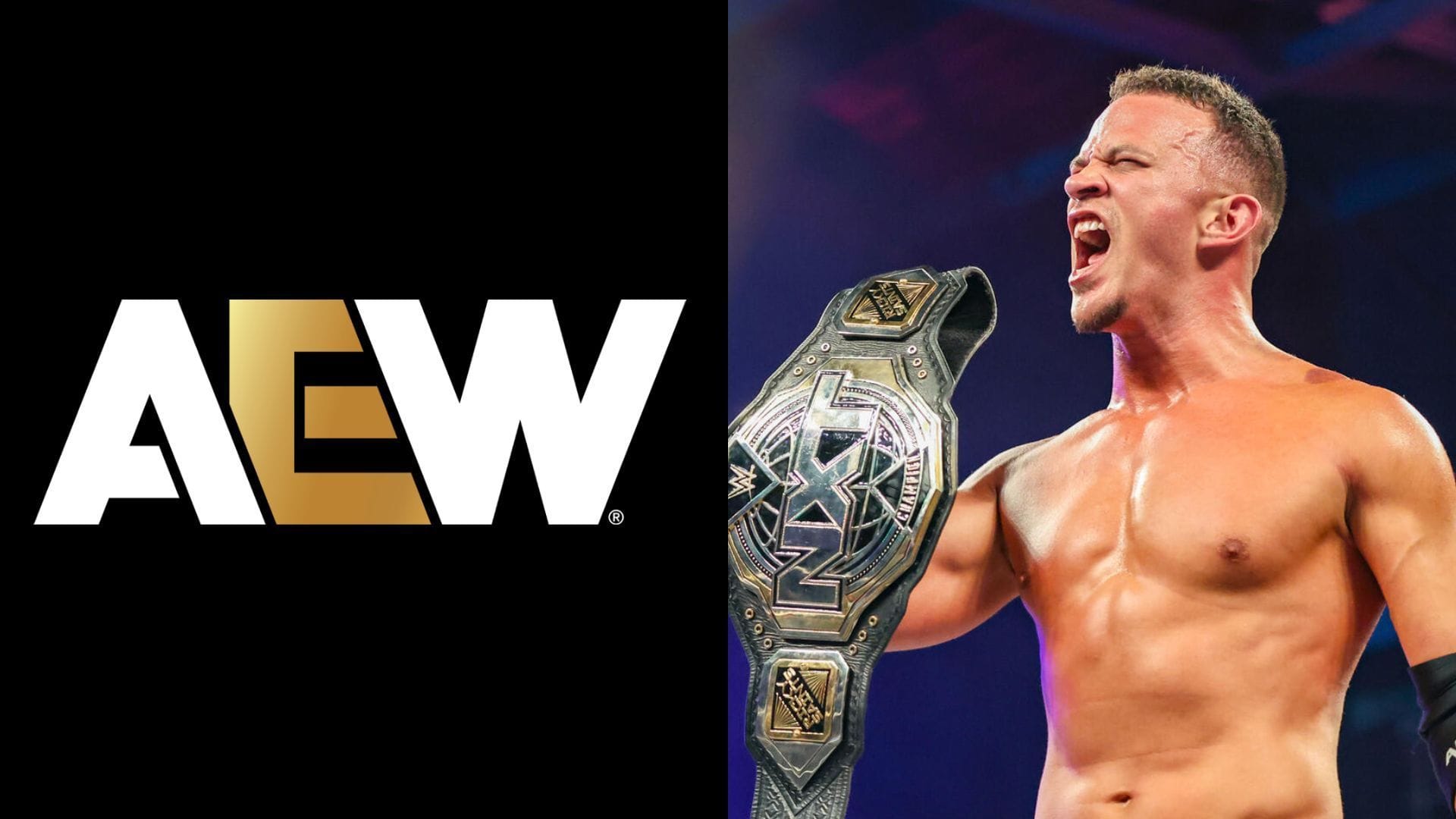 Ricky Saints is a former AEW star who is now signed with WWE NXT [photo: AEW and WWE Official Websites]