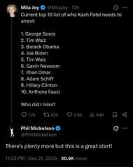 Screenshot of Phil Mickelson's comment on an X user's post (via @Milajoy)