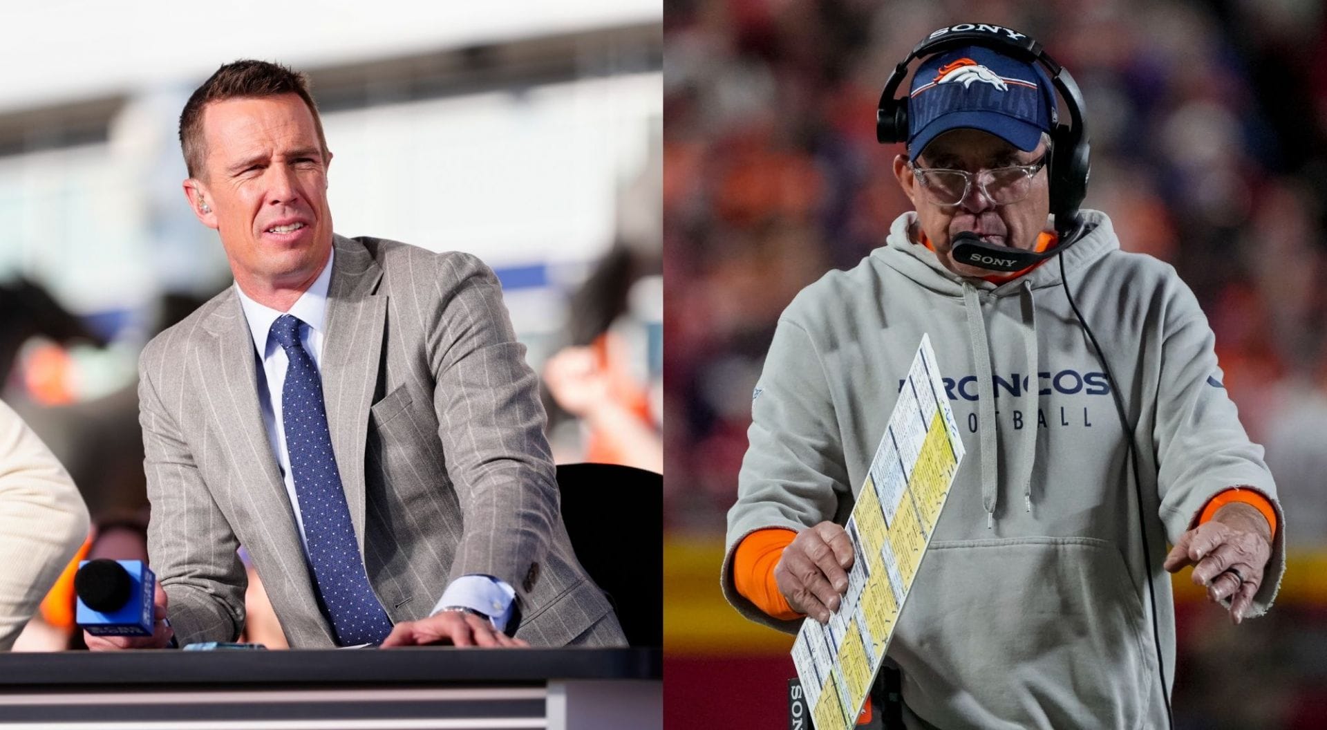 Sean Payton, Matt Ryan collage