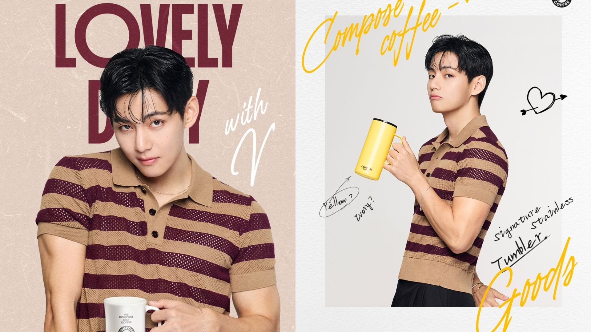 “Most demanded kpop idol” - Fans react to Compose Coffee’s BTS’ Taehyung ₩6 billion endorsement deal report driven by franchisee demand