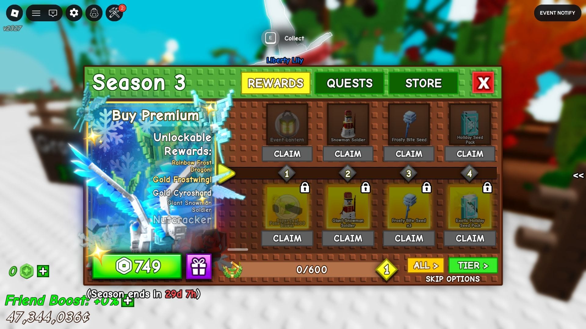 Season 3 Pass (Image via Roblox)