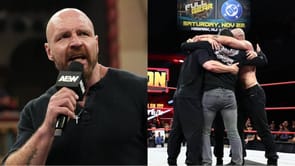 Death Riders member breaks character during Jon Moxley's promo at AEW Winter is Coming; caught by the internet