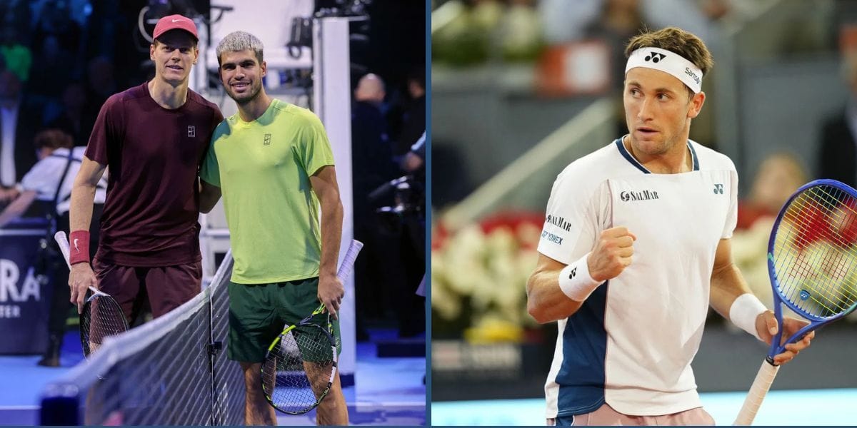 End of Carlos Alcaraz & Jannik Sinner Grand Slam dominance near, predicts Casper Ruud