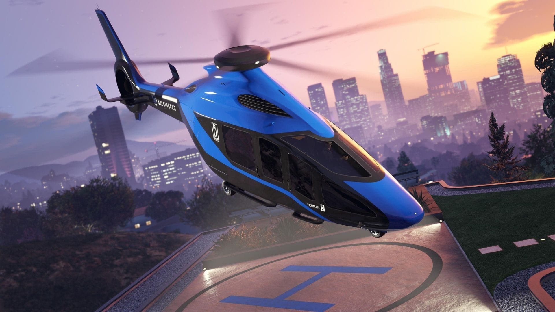 The helipad is a major game-changer in the GTA Online mansions update (Image via Rockstar Games)