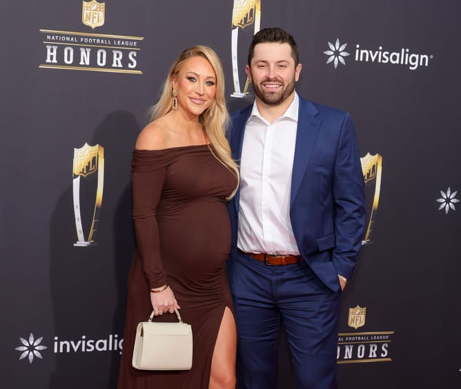 Baker Mayfield's wife Emily drops 3-word message gushing over QB's sweet dad-daughter moment with Kova at Bucs vs Cardinals