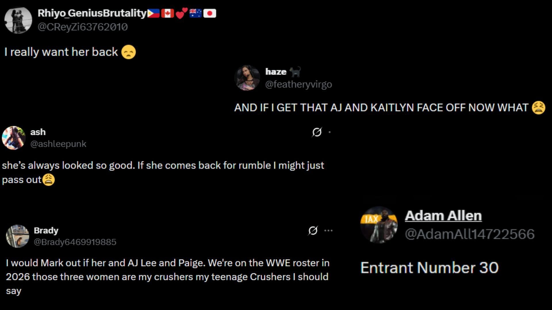 Screenshots of fans' reactions (Image via @TwistedJohnX on X/Twitter)