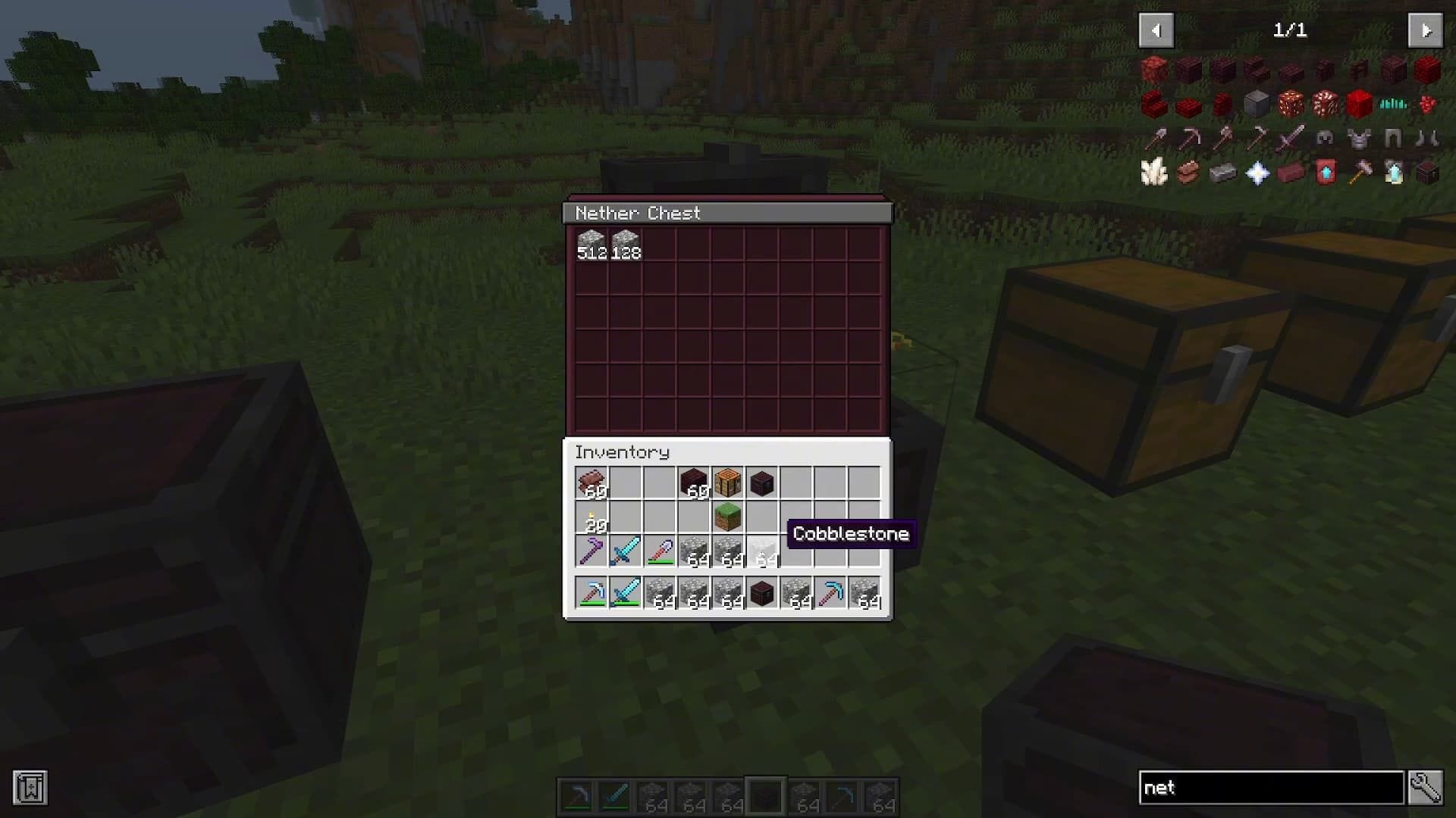 Nether Chested mod (Image via Mojang &amp; YouTube/HenriU Plays Minecraft)