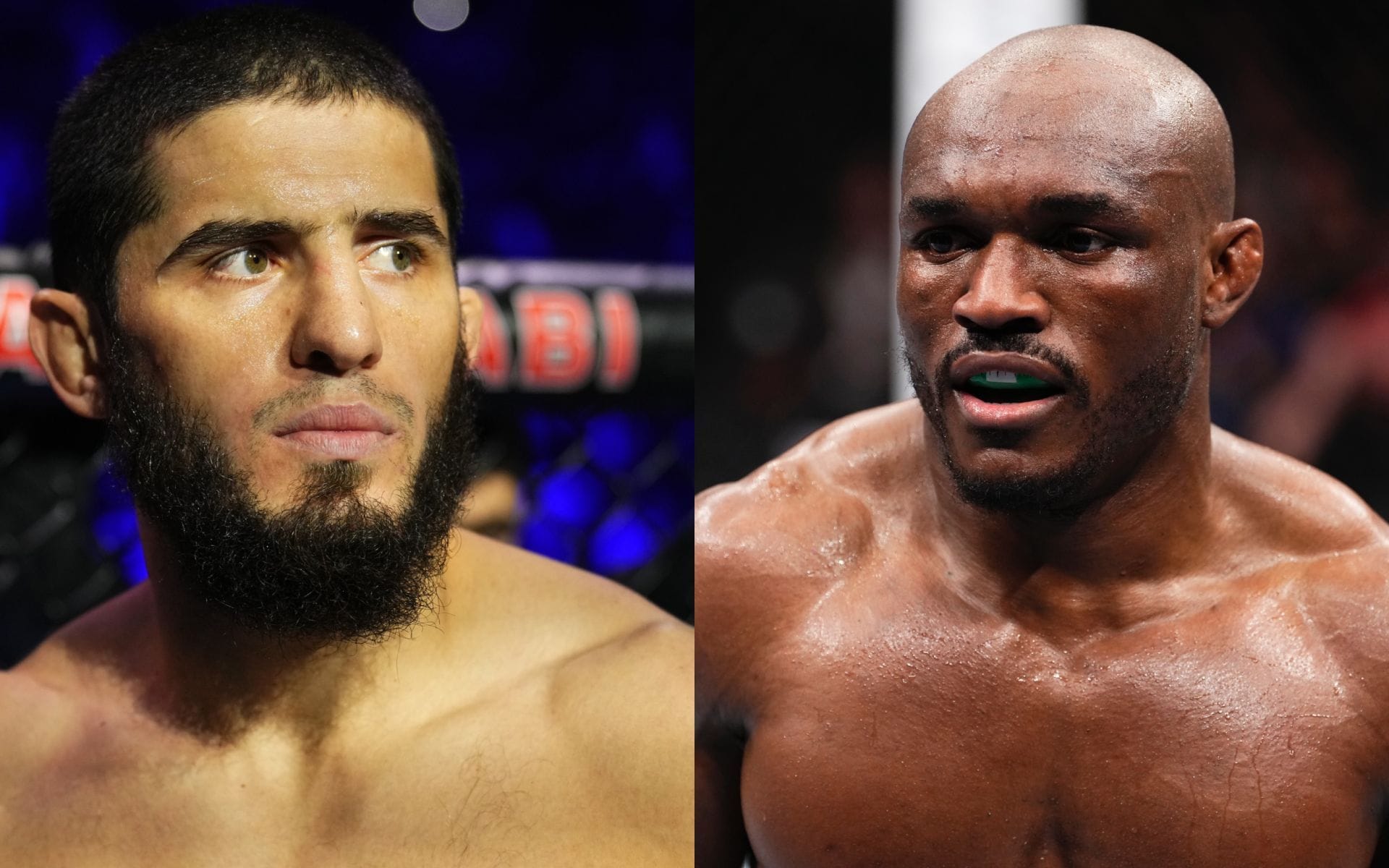 Islam Makhachev (left) on potential Kamaru Usman (right) fight. [Images courtesy: Getty Images]
