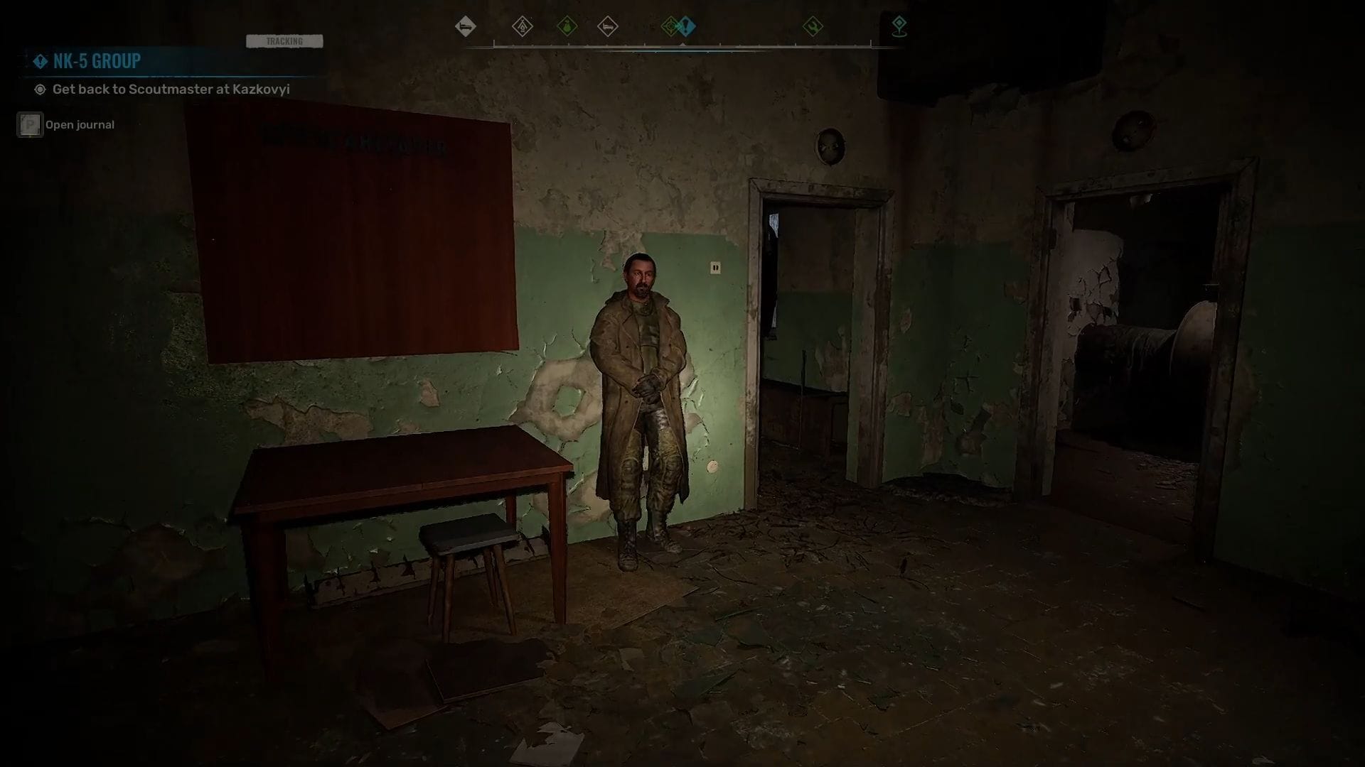 Parlez avec le Scoutmaster pour terminer la mission (Image via GSC Game World)