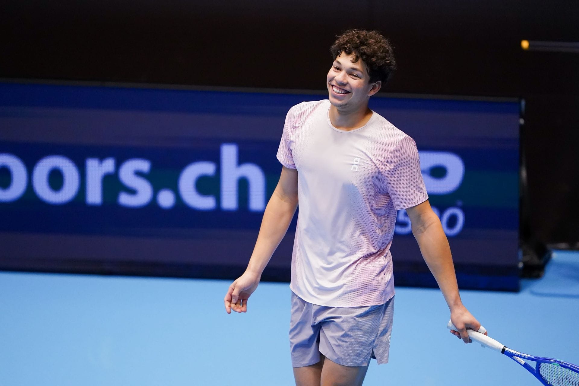 Ben Shelton at the Swiss Indoors 2025. (Photo: Getty)